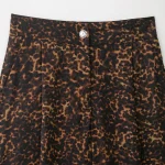 Willshela Women Fashion Printed Pleated Front Zipper Straight Pants Vintage High Waist Full Length Female Chic Lady Trousers - Image 3