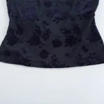 Willshela Women Fashion Tulle Printed Backless Bow Lace Up Tank Tops Vintage O-Neck Sleeveless Female Chic Lady Top - Image 4