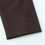 Willshela Women Fashion With Belt Brown Double Breasted Blazer Vintage Long Sleeves Notched Neck Female Office Lady Outfits - Image 6