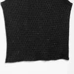 Willshela Women Fashion Black Pullover Knitted Vest Tank Tops Vintage Square Collar Sleeveless Female Chic Lady Vest - Image 4