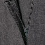 Willshela Women Fashion Grey Front Zipper Bloomers Pants Vintage High Waist Full Length Female Chic Lady Trousers - Image 4