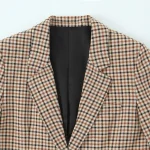 Willshela Women Fashion With Pockets Plaid Single Breasted Blazer Vintage Notched Neck Long Sleeves Female Chic Lady Outfits - Image 3