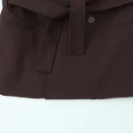 Willshela Women Fashion With Belt Brown Double Breasted Blazer Vintage Long Sleeves Notched Neck Female Office Lady Outfits - Image 5